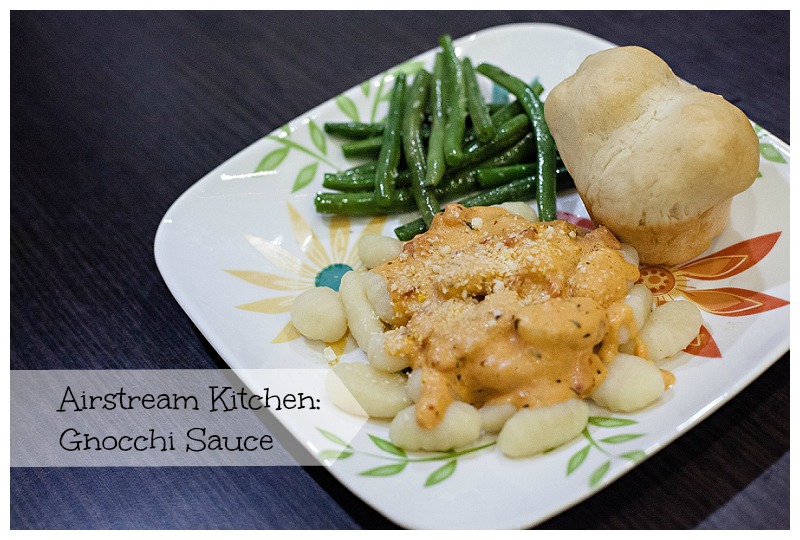 Airstream Kitchen Gnocchi Sauce