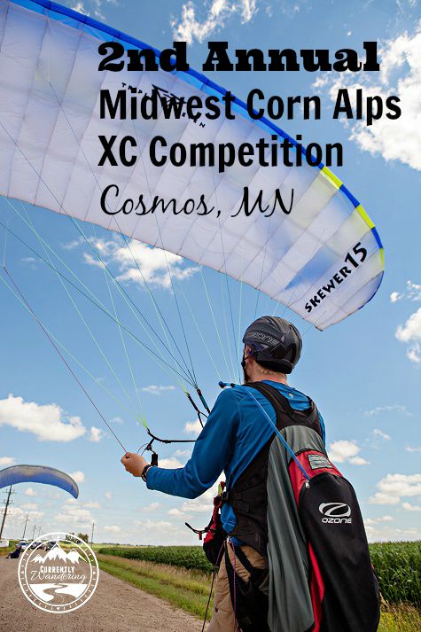2nd Annual Midwest Corn Alps XC Competition in Cosmos MN. Sam and I even got up for a tandem flight!
