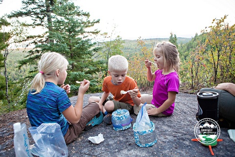 Backpacking George H Crosby Manitou State Park with Kids