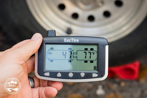 Worried about your RV or Airstream tire blowing out? The EezTire Pressure Monitoring system is easy to install and use. Check out our post for details!