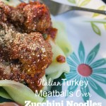 Airstream Kitchen: Italian Turkey Meatballs Over Zoodles