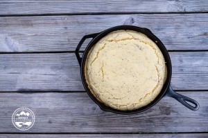 Airstream Kitchen: Cast Iron Skillet Vegan Cornbread - Currently Wandering