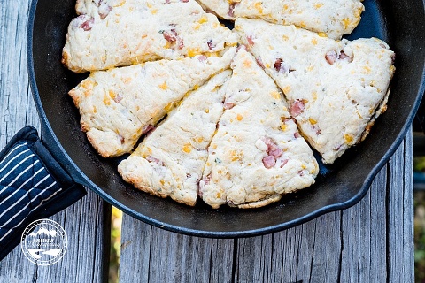 Delicious Ham and Cheese Scones from CurrentlyWandering