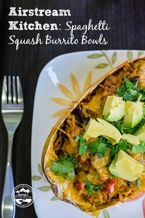 Airstream Kitchen Spaghetti Squash Burrito Bowls