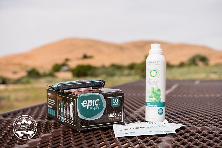 Cleaning off in the back country